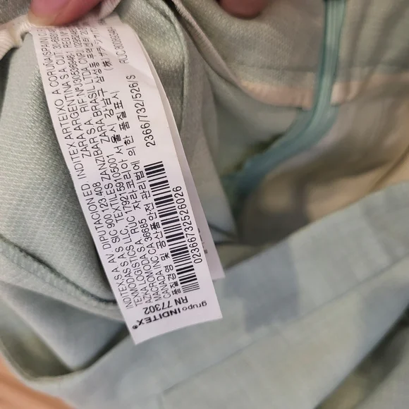 Zara Green Wide-Leg Pants - Picture 13 of 14